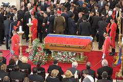 رییس جمهور در مراسم وداع و بزرگداشت هوگوچاوز